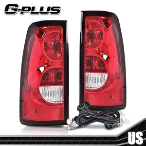 Fit For 2003-2006 Chevy Silverado 1500 2500 3500 Tail Lights Red W/ Harness,All Models Rear Lamps Left & Right Luces Traseras,Faros Traseros