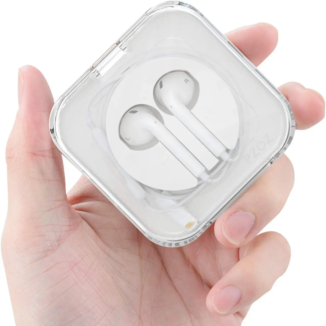 L-HPS016  Earbuds Case Compatible for Apple iPhone/iPad/iPods EarPods, Earphones Cord Organizer Cover Wired Manager Holder Wrap Winder Mini Storage Carrying Cable Management (Earbuds)
