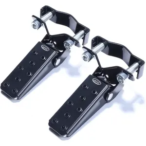 Universal Foot Pegs: Footpegs Folding Pedal For Motorcycle,Bike,Mini Bike,ATV,UTV,Go Karts,Fashion Black