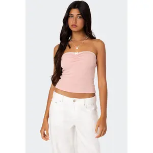 Kacey Strapless Waffle Top