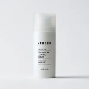 Versed Skin Refine Gentle Pore Clearing Serum - Mandelic & Salicylic Acid Exfoliating Serum for Pore Refinement & Smoother Texture – Hydrating AHA/BHA Serum for Clear, Glowy Skin