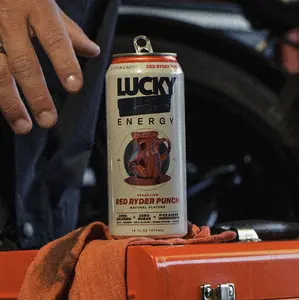 Lucky Energy - Red Ryder Punch - Sugar Free Energy Drink Beverage - 12-Pack Fruit Flavor
