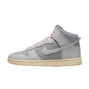 Men's Nike Dunk Hi Retro Premium Lt Smoke Grey/Gry Fog-Sail (DQ8800 001)