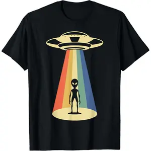 100% Cotton UFO Abduction - Alien Abduction Vintage Aliens Lover T-Shirt