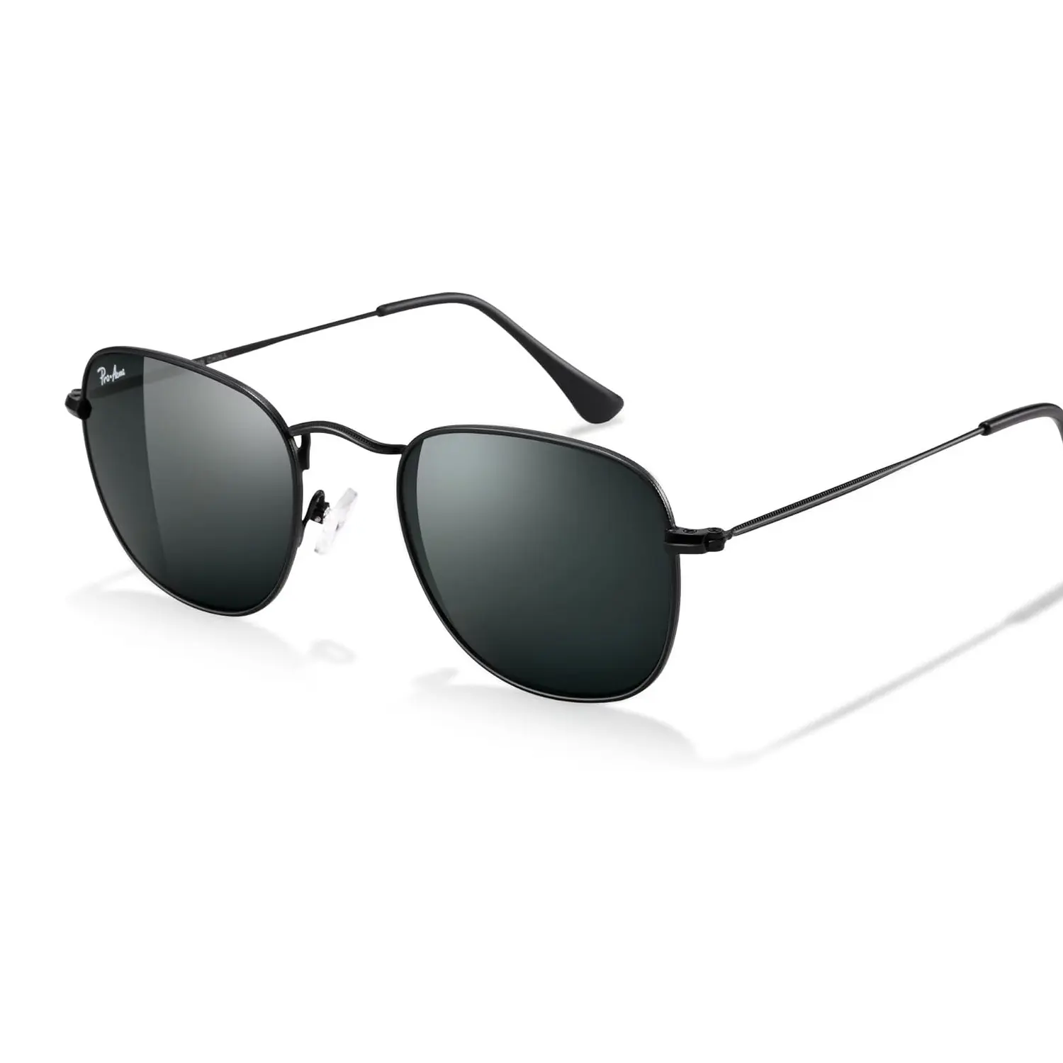 Pro Acme Vintage Small Square Sunglasses – Real Glass Lens, UV400 Protection, Metal Frame, Small Fit Unisex Fashion Shades