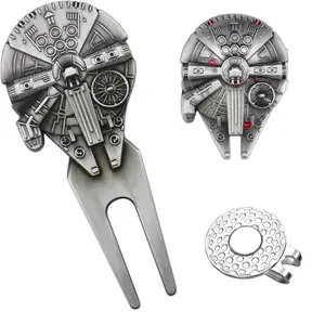 Premium Golf Divot Repair Tool Ball Marker with Magnetic Hat Clip Premium Golf Accessories for Enhanced Golfing Fun Falcon Golf Divot Tool Creative Gift For Women Golfers Groove Cleaner Great Christmas Gift For Golf Lovers