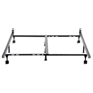 Brookside Adjustable Metal Bed Frame - Glides -Twin-King
