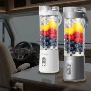 Portable Electric Blender for Camping and Travel, USB Rechargeable Mini Juicer and Smoothie Maker, Healthy Lifestyle Kitchen Gadget, Juicer Machine