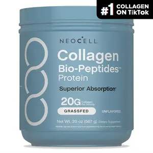 Bargain NeoCell Multi Collagen Bio-Peptides Powder - 22oz - With Hyaluronic Acid and Vitamin C - 10 Types of Collagen