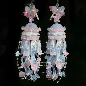 [NEW] Handmade Jellyfish Keychain, Ocean Inspired Bag Charm, Cute Sea Creature Gift
