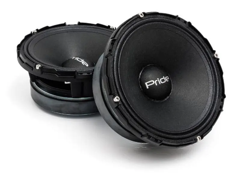 Pride SL300.65 Custom Vehicle Speakers - 6.5 in Steel-Aluminium Magnetic Mid-Range Loudspeaker Pair, 300 W RMS Performance Car Audio Component, Vehicle Speaker, Mid-Range Loudspeaker Speakers