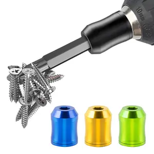 Strong Magnetic Screw Ring 1/4 inch 6.35mm Universal for Hexagonal Screwdriver & Power Drill Bit Precision Positioning Tool