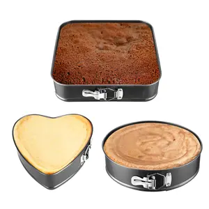 3Pcs Per Set Non-stick Springform Cake Pan Leakproof 9in 10in 11in Bakeware Pan With Removable Bottom