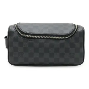Pre-owned Louis Vuitton Canvas Tote Bags Damier Graphite toiletry pouch