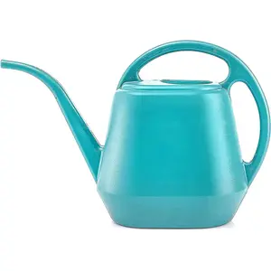 Plastic Watering Can, Bright Blue, 1-Gallon