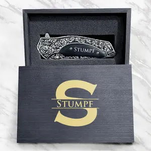 Stainless Steel Pocket Knife Pocket Folding Knife + Customized Handle for Hunting, Camping, Fishing, Hiking, Outdoor Activities