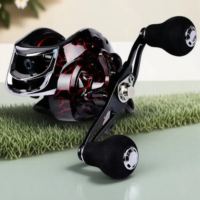 18+1 Stainless Steel Bearing Magnetic Centrifugal Double Braid Fishing Reel, Carbon Fiber Braking System, Segmented Magnetic Anti-Backing, Saltwater Freshwater Use, Left Right Hand Retrieve, Long Cast Spinning Reel.