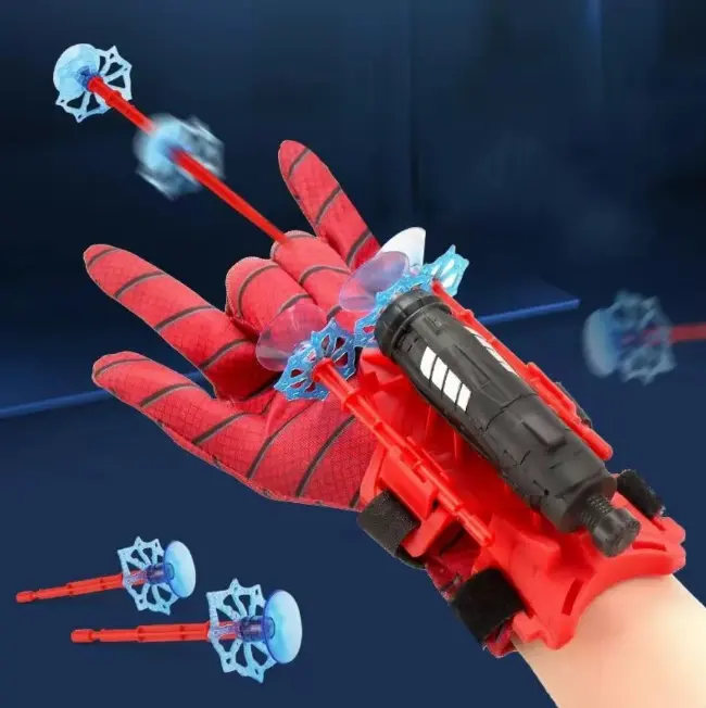 Spider Web Wrist Launcher Toy Set, Soft Safe Bullets, Fun Role Play Toy, Indoor Outdoor Game, Ideal Holiday & Birthday Gift for Kids