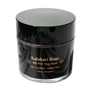Kalahari Rose Revive Clay Mask For Face, Brightening Treatment for Dark Spots & Blackheads  - Pore Clay Mask for Women & Men - Deep Pore Cleansing Mask with Dead Sea Minerals - 2.8 oz