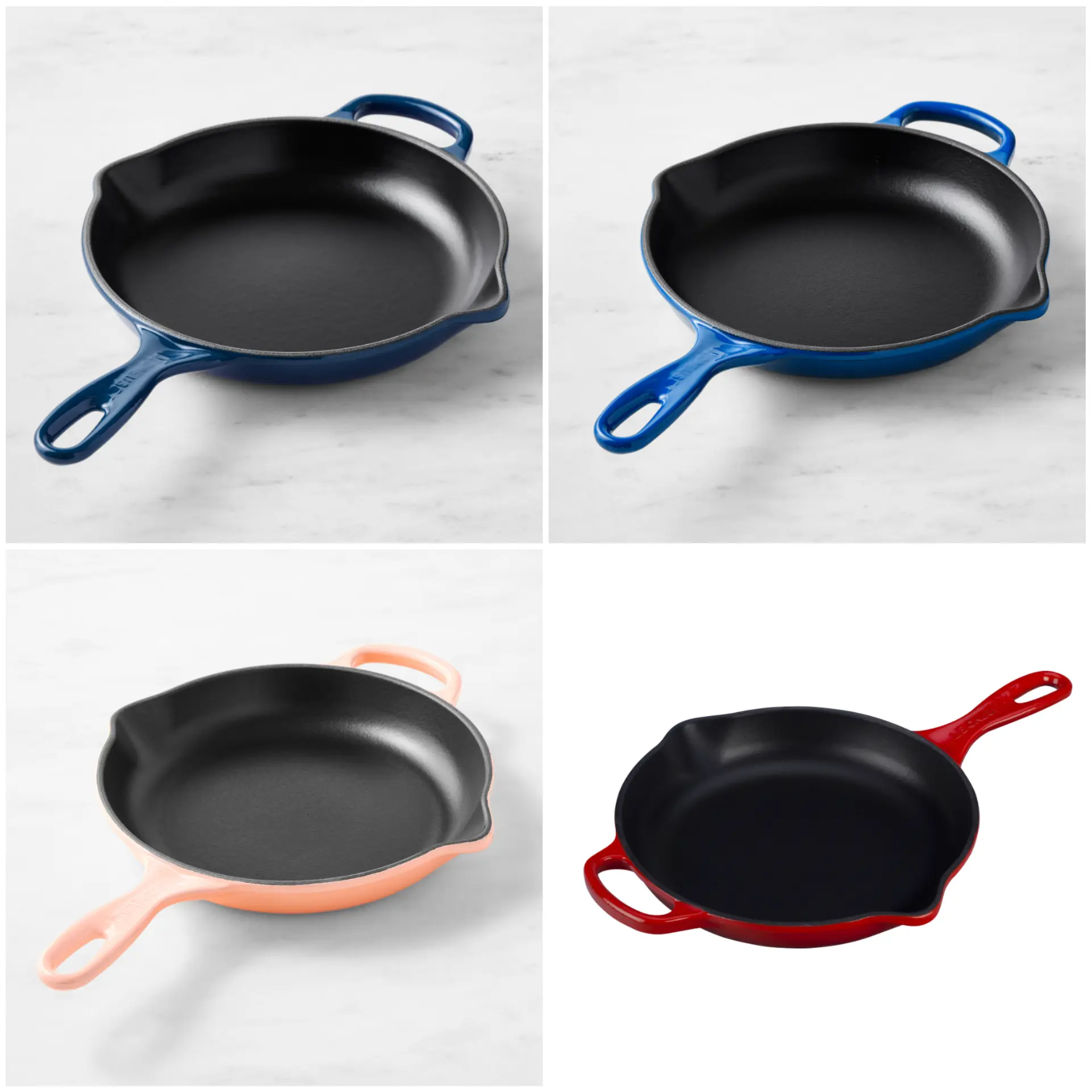 Le Creuset Signature Enameled Cast Iron Skillet Fry Pans - 9"