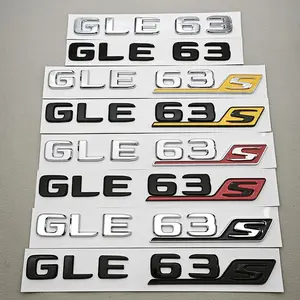 Car Sticker GLE63 GLE63S Letters Logo Rear Trunk Emblem Decals Mercedes-Benz AMG W167 C167 Auto Accessories