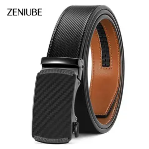 [Can be cut short]Mens Belt Leather Ratchet casual automatic buckle belt Modern Men's Buckle Belt For Men Designer Belt Dress and with Adjustable Buckle for Men's Wear Gift Textured/TikTokShopBacktoSchool/business belt/premium belt for men/Outdoorfun