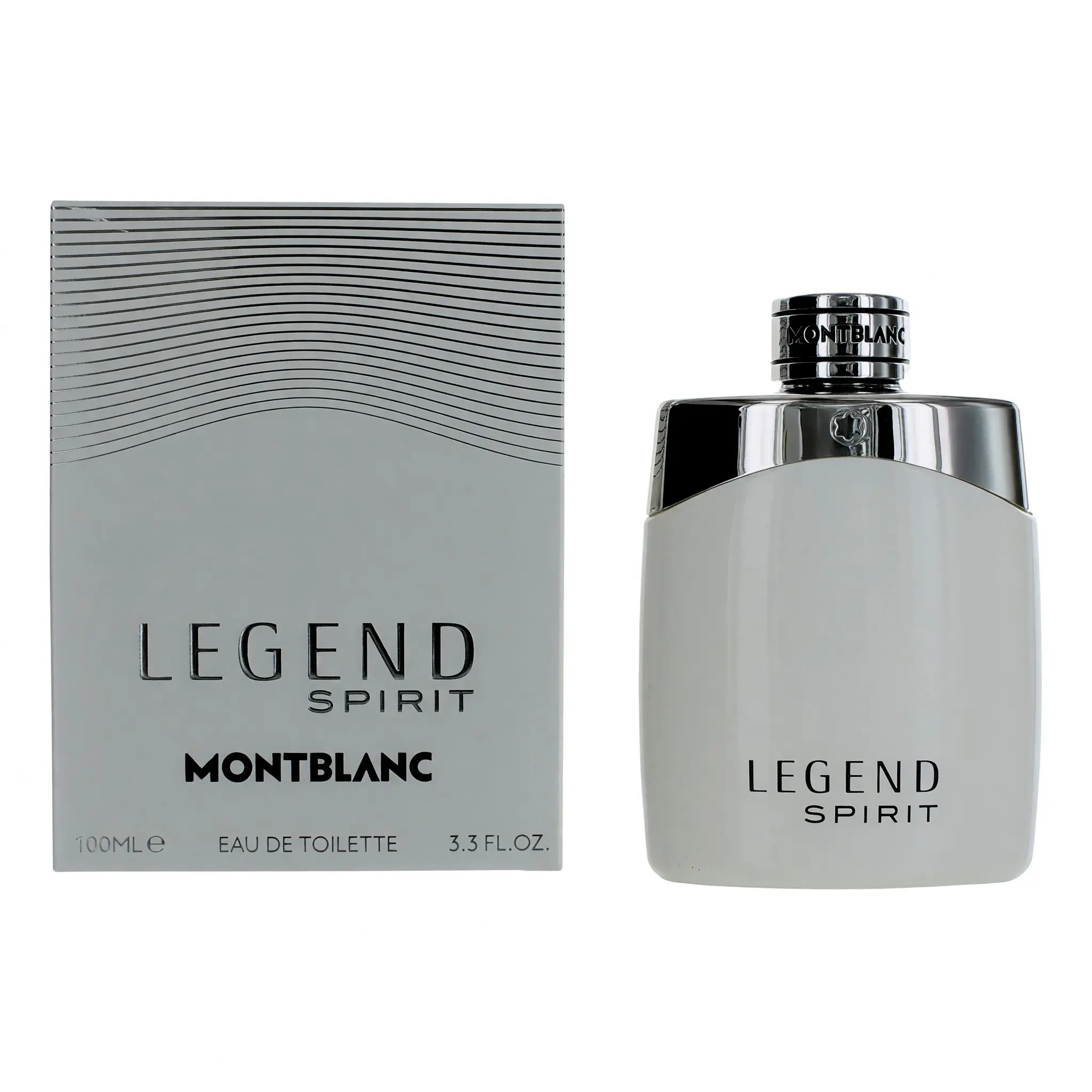 Men's Mont Blanc Legend Spirit Aromatic-Woody EDT Spray - 3.3 oz, Citrus-Grapefruit-Bergamot Mix Fragrance, Lavender-Musk Notes, Spray Bottle for Men