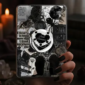 Black Cherry Cake Dark Romance Kindle Grip Dark Romance Magnetic Holder Gothic Bookish Popsocket, Phone Grip, Kindle accessory, Phone Holder, Kindle Grips, Magnetic Pop Socket