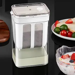 1 Counts Homemade Greek Yogurt Making Set with Ultra fine Mesh Filter and Fresh Storage Box - Yogurt Maker Perfect Choice for Home and Restaurant Use