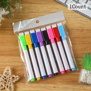 8 Piece Erasable Whiteboard Pen Set, Scratch-Resistant and Easy to Clean, Colorful Drawing and Painting, Random Colors Available