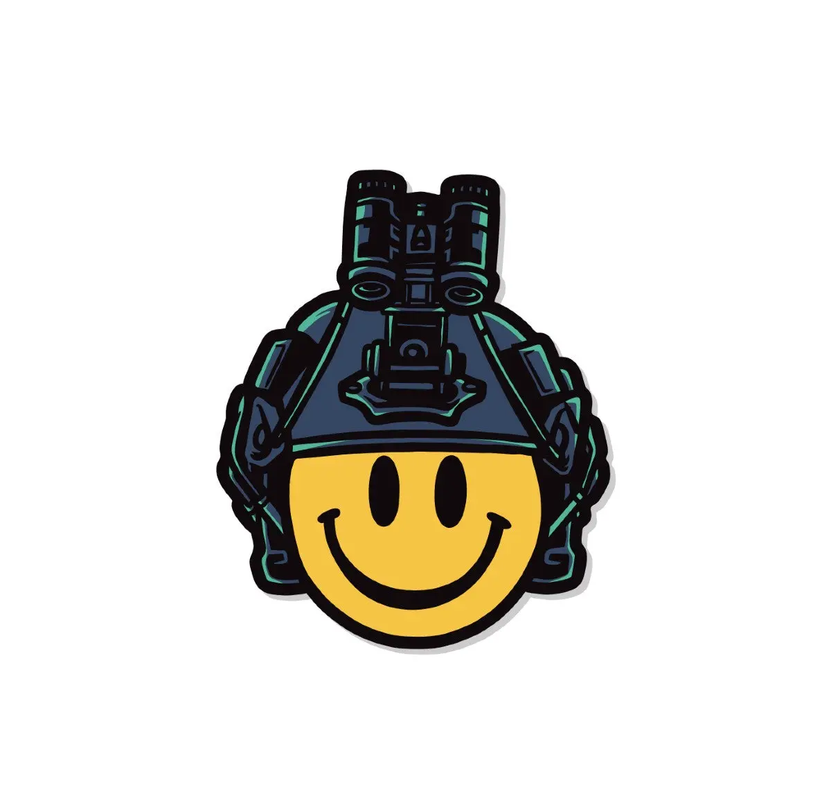 Embrace The Chaos Sticker - Vinyl Decorative Sticker with Fun Smiley Face Design for Home Decor