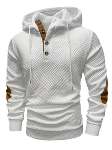 Men's fashionable casual hooded cardigan
