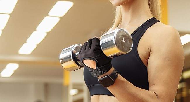 COOLJOB Ultra-Thin Workout Gloves,Anti-Slip Grip Gloves, Half Finger Exercise Gloves