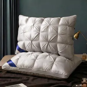 【Today's Deals】Hotel Luxury Bed Pillows – Ergonomic Neck Support, Hypoallergenic Breathable Cover, Plush & Cooling Fabric for Back, Side & Stomach Sleepers, All‑Season Comfort, Essential Sleep Accessories