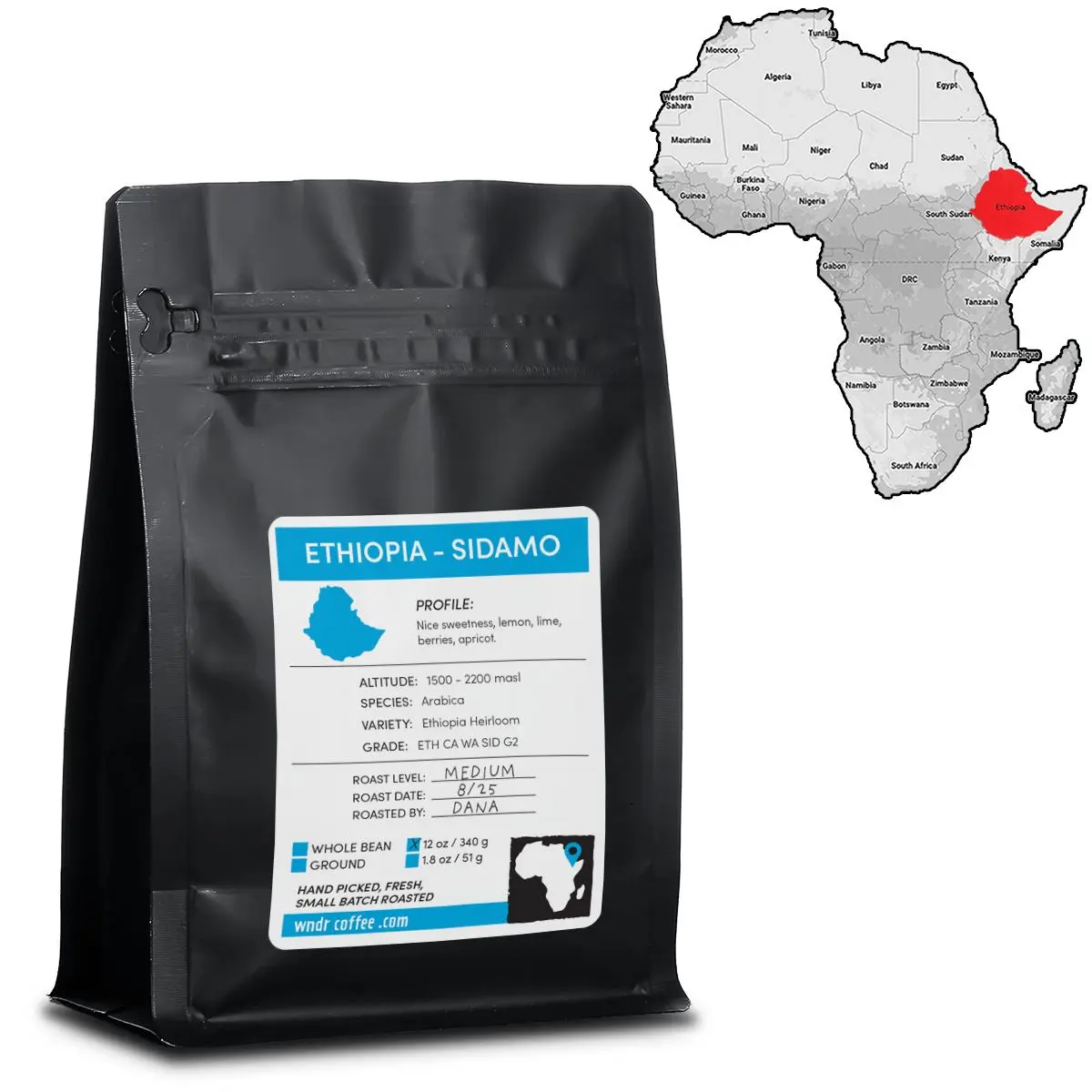 Ethiopia Sidamo - Fair Trade and Organic - Grade 2 Ethiopia Sidamo - Fair Trade and Organic - Grade 2