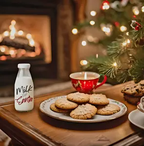 Slight Oopsie Plate- Ceramic Cookies Plate for Santa Claus