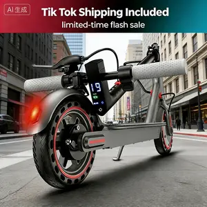 HPortable Foldable Electric Scooter B350W | 19MPH Speed 12 Miles Range 8.5'' Solid Tires Dual Brakes App Control for School Commuting