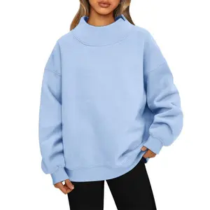 Women's Oversized Turtleneck Sweatshirt Long Sleeve Pullover Casual Tops