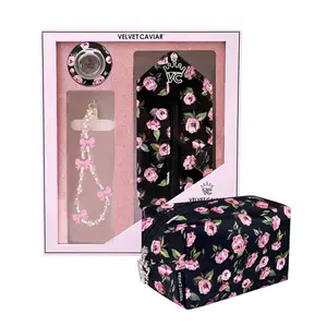 VELVET CAVIAR Phone Accessories Set - Pink Rose Floral