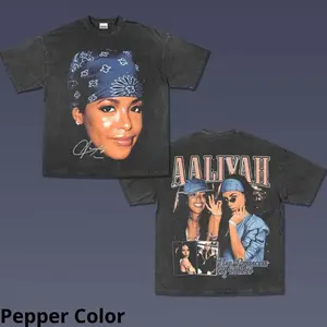 Aaliyah 2 Sided Shirt, Face Tee, Rap Tee, Aaliyah The Princess of R&B, Aaliyah Merch, Hiphop Shirt, 90s R&B, Album Shirt, One In a Million Album, Graphic Tee, Shortsleeve, Crewneck