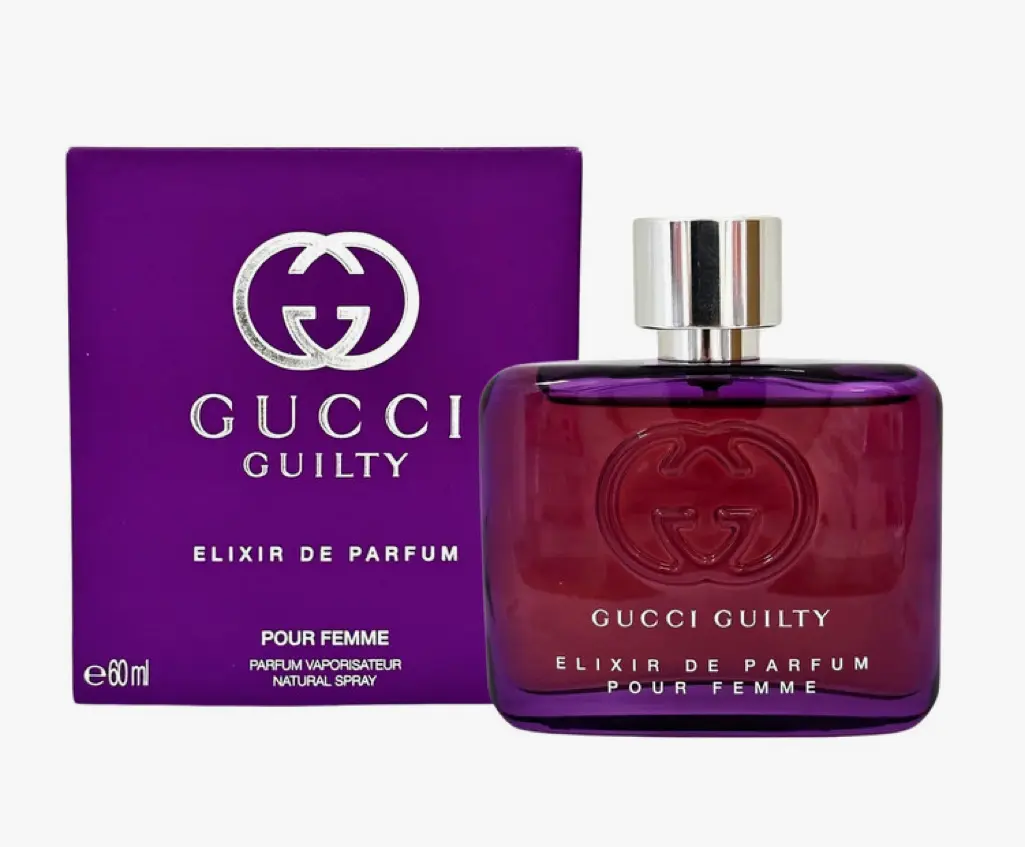 GUCCI Guilty Elixir de Parfum for Women, Intense Amber Floral Fragrance with Fruity Citrus, Wisteria, and Tonka Bean Notes, Adults, Intense Floral, Oriental, Rose