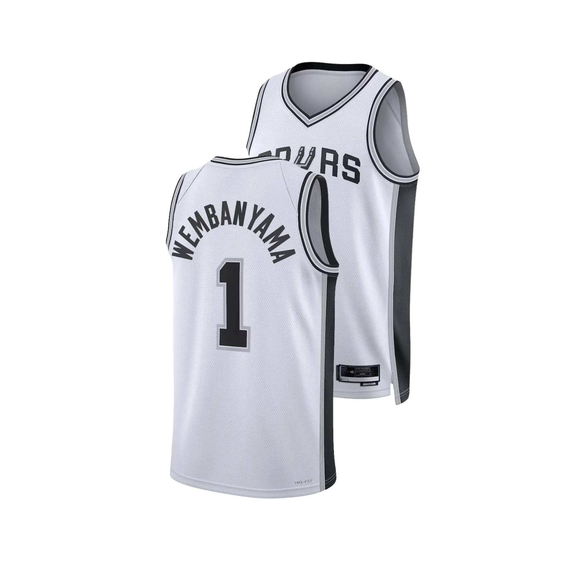 wembanyama #1 swingman jersey 2026 full logo
