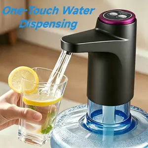5 Gallon Water Bottle Dispenser, USB Rechargeable Automatic Water Pump, One-Touch Fast Flow, Food-Grade Portable Water Dispenser for Home, Kitchen, Camping & Outdoor