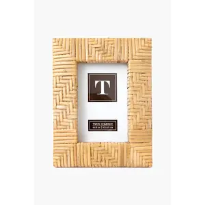 Zig Zag Rattan 4x6 Picture Frame