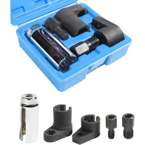 5 count  Sensor Socket,O2 Sensor Wrench, Accessories Automotive  Sensor Socket  Wrench and Thread Chaser Set for Removing and Installing  Sensors,Vacuum Switches