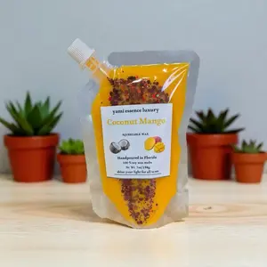 Yami Essence Luxury Squeezable Soy Wax Melts 7 Oz - Coconut Mango, Fraser Fir, Vanilla Orchid Scents Handcrafted in Florida Candle Decoration