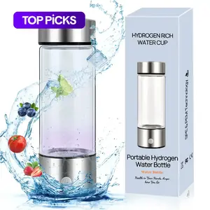 Hydrogen Water Bottle, Portable USB Rechargeable Ionizer Water Bottle, Hydrogen Enriched Smart Water Bottle for Home, Travel & Office, Hydration Bottle, Drinkware, Cup