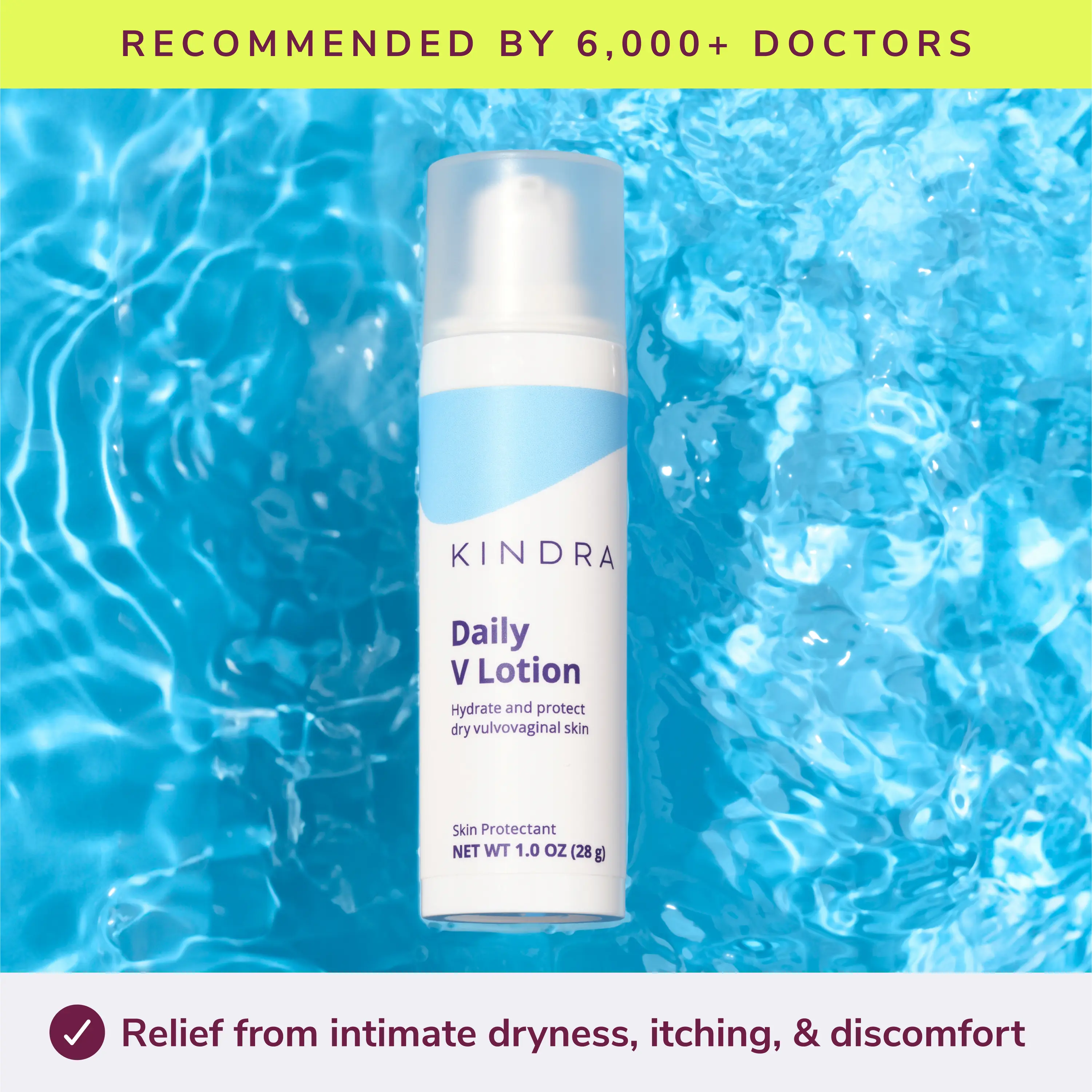 Kindra | Daily V Lotion - Ultra Hydrating Intimate Moisturizer