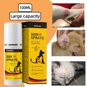 100ml*2Pcs Pet Skin Sprays for Dogs & Cats - Nature Soothing anti itch relief Spray for Clean and Soft Skin, Reduces Itchy Scratching