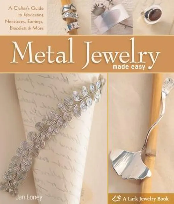 Used Hard Cover Book - Metal Jewelry Made Easy: A Crafter's Guide to Fabricating Necklaces, Earrings, Bracelets & More by Jan Loney (Like New, English, 1.6 lbs, 25 Stunning Projects, Crafting Supplies, DIY Crafts Supplies, for DIY Handicrafts Projects)